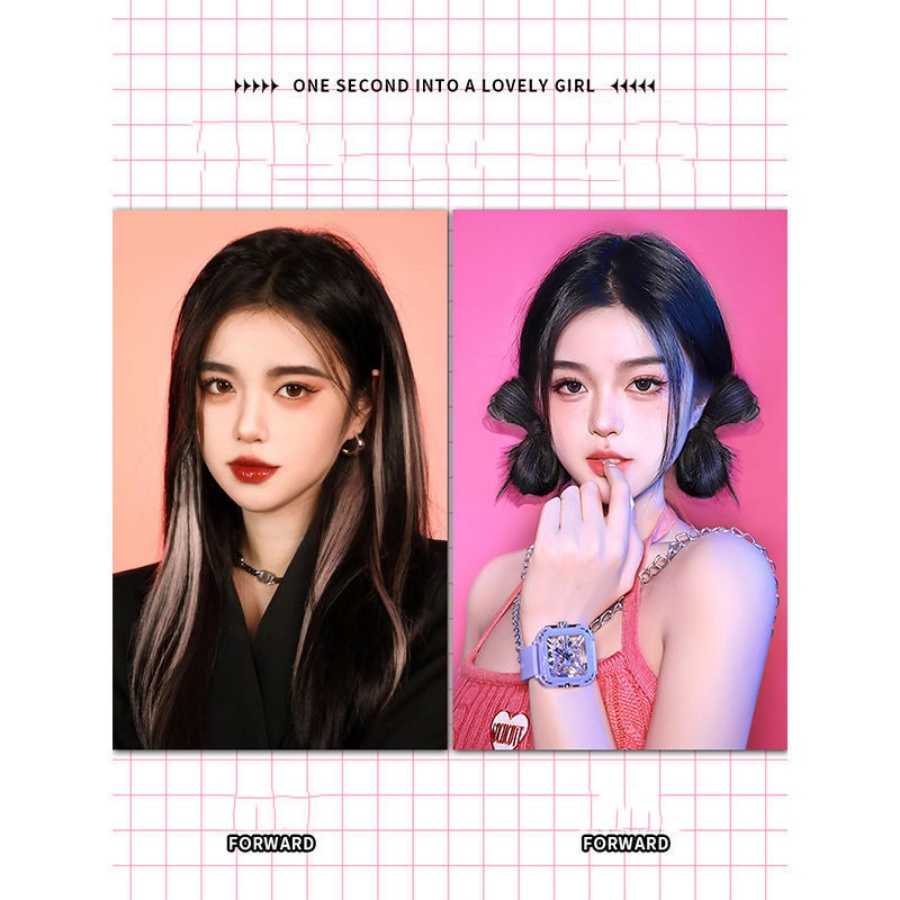 Kẹp Tóc Giả Thắt Nơ Kiểu Hàn Quốc Dễ Thương Cho Bé Gái