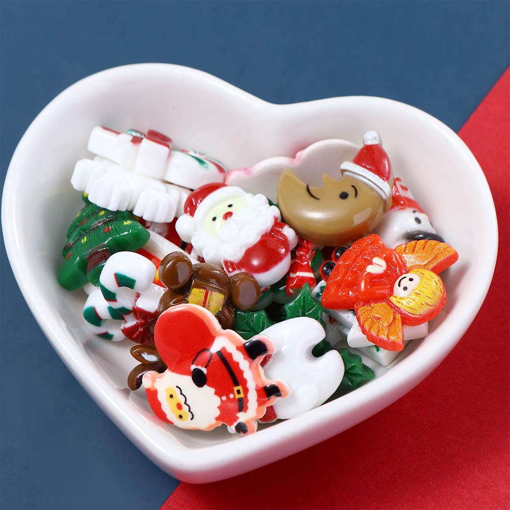 Set 20 Phụ Kiện Trang Trí Móng Tay 3D Chủ Đề Giáng Sinh Dành Cho Nữ