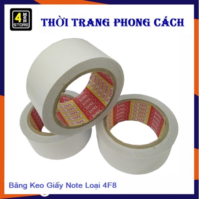 Băng Keo Giấy Loại 4F8 - Băng Keo Giấy Note 4F8