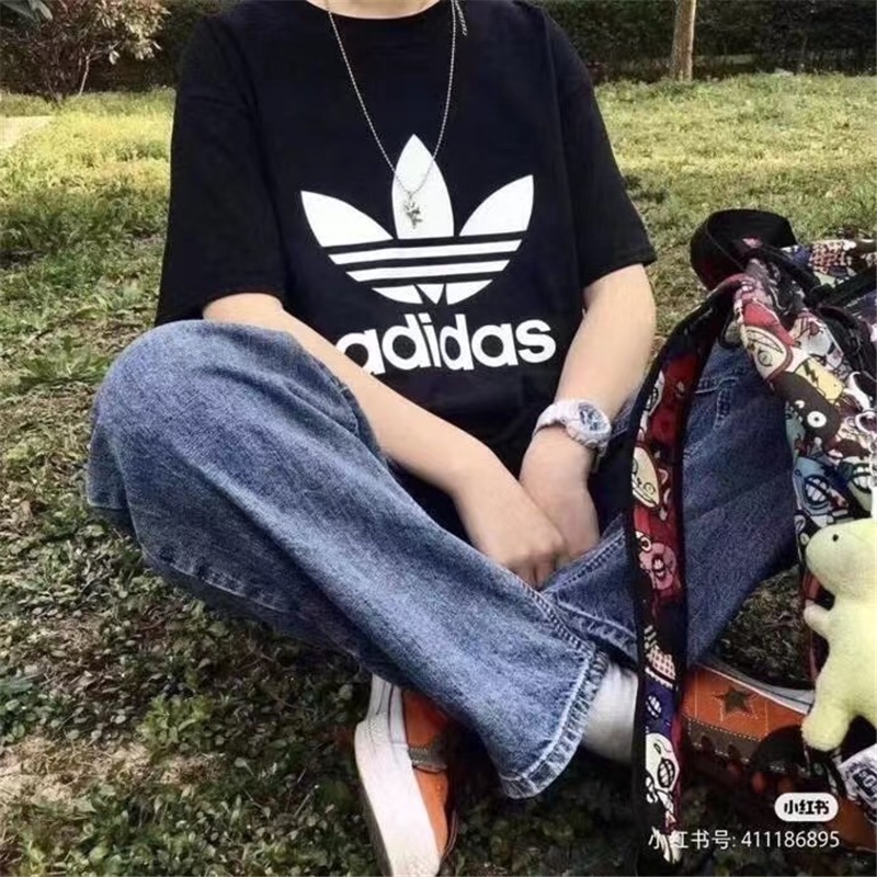 Áo Thun Tay Ngắn In Logo Lớn Đơn Giản Thời Trang