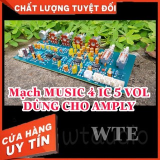 Mạch music 4ic 5 vol dùng cho amply