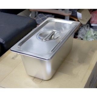 Khay đựng topping trà sữa inox 1/3