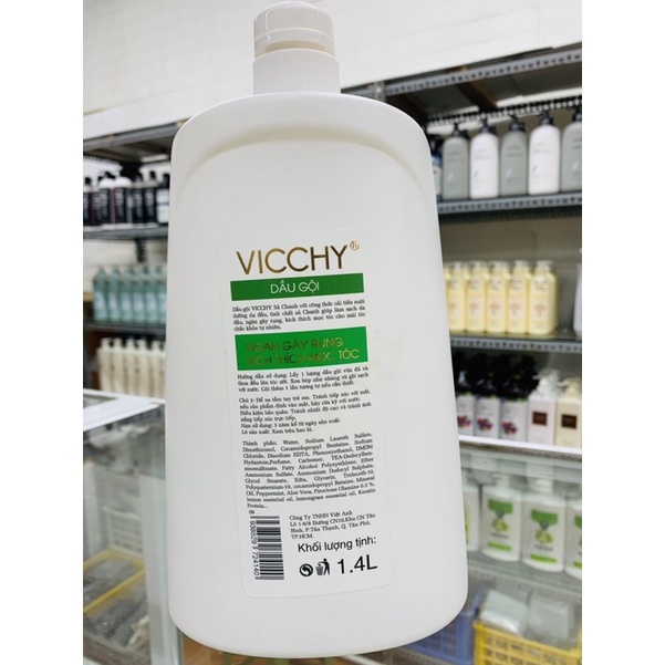 CAN DẦU GỘI VICCHY SẢ CHANH 1400ml