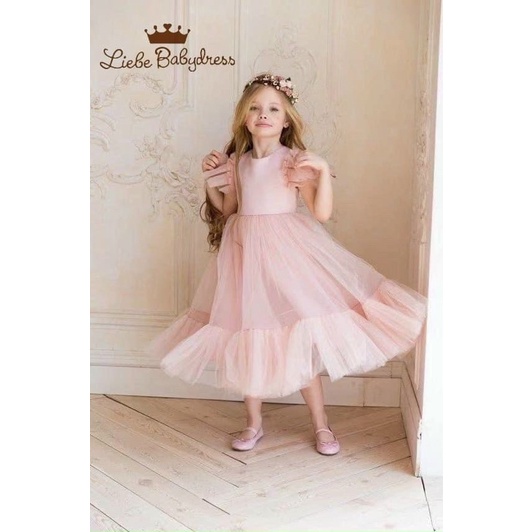 Đầm công chúa Liebe Hồng 1-8/9Y