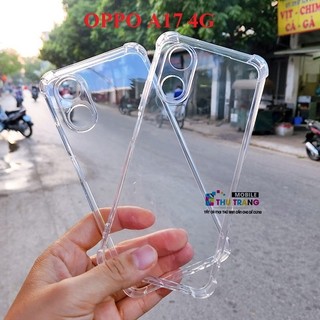 Ốp chống sốc Oppo A17 4G A17K có gờ 4 góc bảo vệ máy, hàng dày loại 1- chống sốc chống va đập
