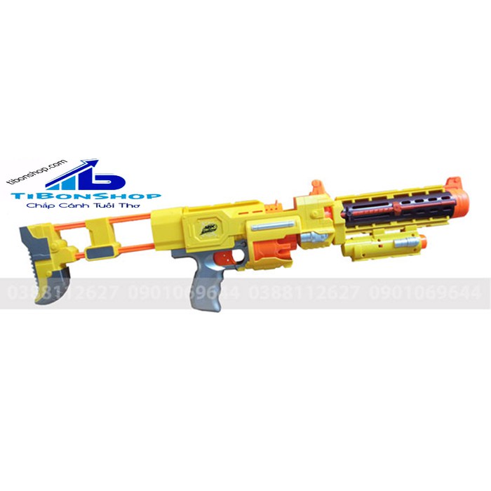 Đồ Chơi Trẻ Em Mẫu Mới Có Sẵn Sung Nerf Cao Cấp Tặng 20 que xốp + pin