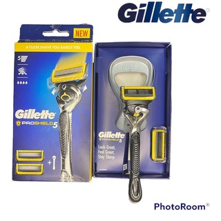 Dao cạo râu gillette 5 lưỡi proshield (1 cán +2 lưỡi)