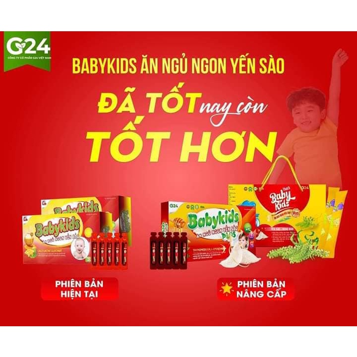 Siro BabyKids Ăn Ngủ Ngon Yến Sào Plus G24