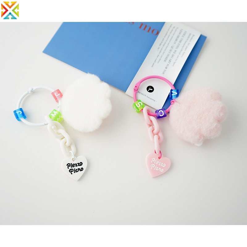 Móc Khóa Hình Chân Mèo Nhiều Màu Dễ Thương