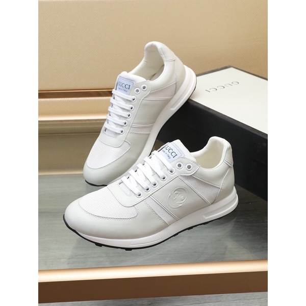 Giày thể thao/sneaker nam Gucci GC 2022 màu trắng phối đồ trẻ trung đế nhẹ êm chân