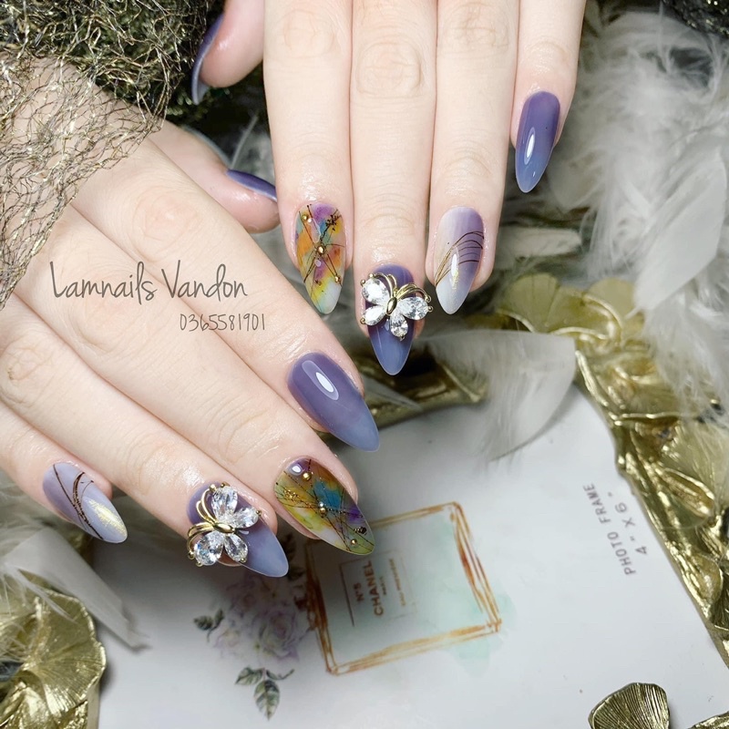 sét cham mix 2 màu ( sét 10 cái)