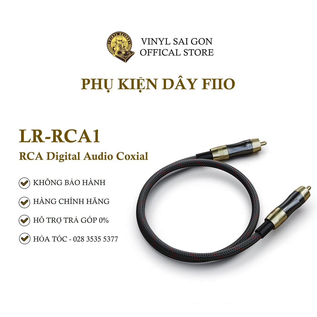 Dây Cáp Tín Hiệu RCA Digital Audio Coaxial FiiO LR-RCA1
