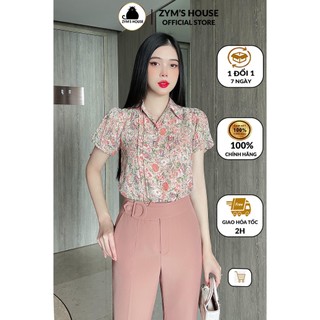 Áo sơ mi nữ tay bồng họa tiết hoa ZYM'S HOUSE K1024, K1025