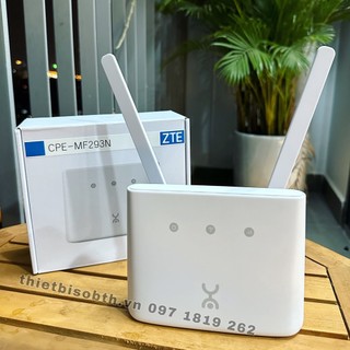 Bộ Phát Wifi từ sim 3G/ 4G ZTE MF293N Tốc độ 300Mbps.  2 râu wifi. Có cổng lan