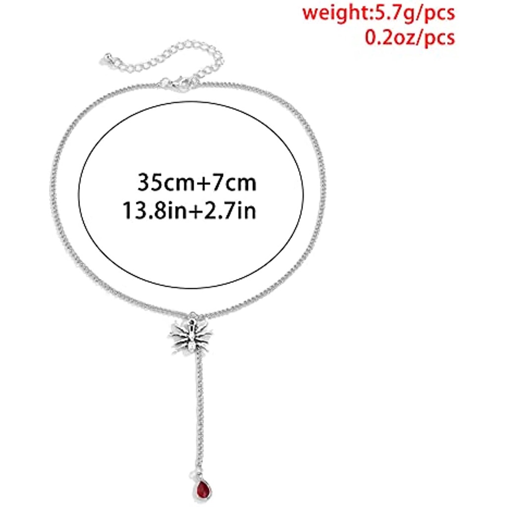 Vòng cổ Ba Chiều Hình Giọt Nước Đính Đá Ngọt Ngào Và Cá Tính Thời Trang JP5