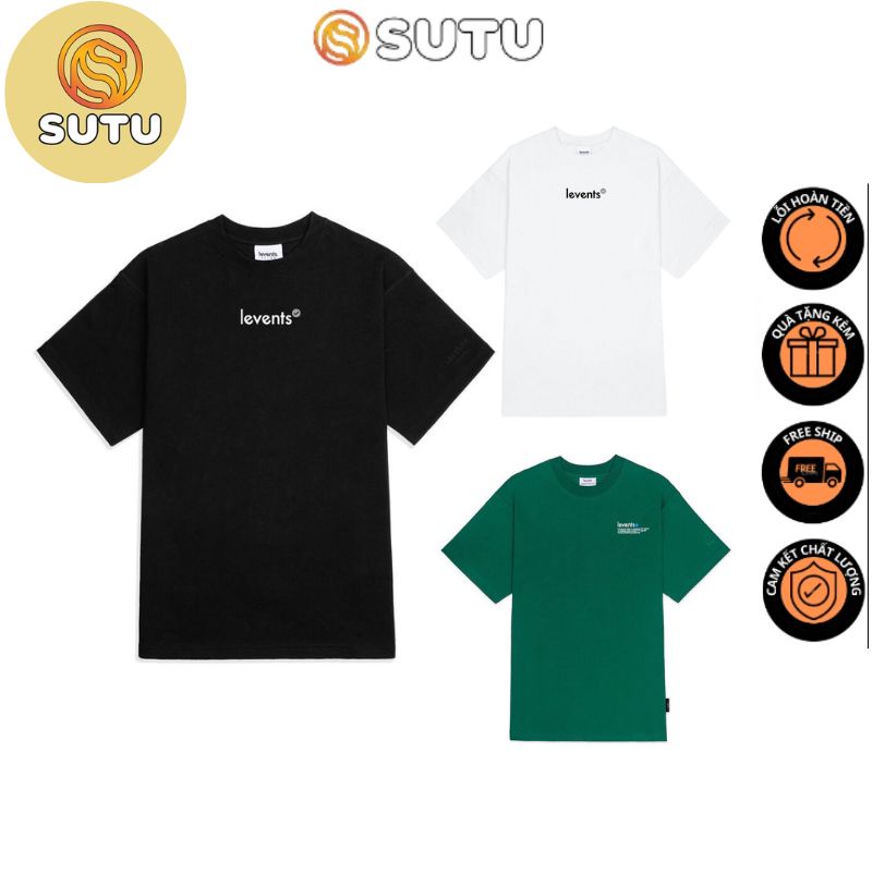 Áo Thun LEVENTS POPULAR LOGO Áo Thun Unisex Local Brand Form Rộng Tay Lỡ - SUTU