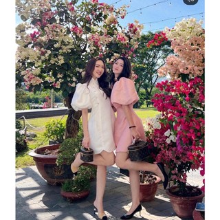 ĐẦM CỔ TÀU PHỐI NÚT TAY PHỒNG