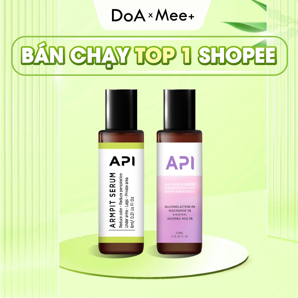 Son nách API, Serum hôi nách API, lăn khử mùi hôi nách, dưỡng trắng nách 6ml