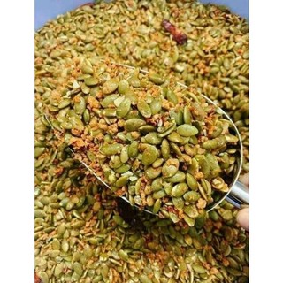 Hạt bí xanh rang tỏi ớt. 500gr