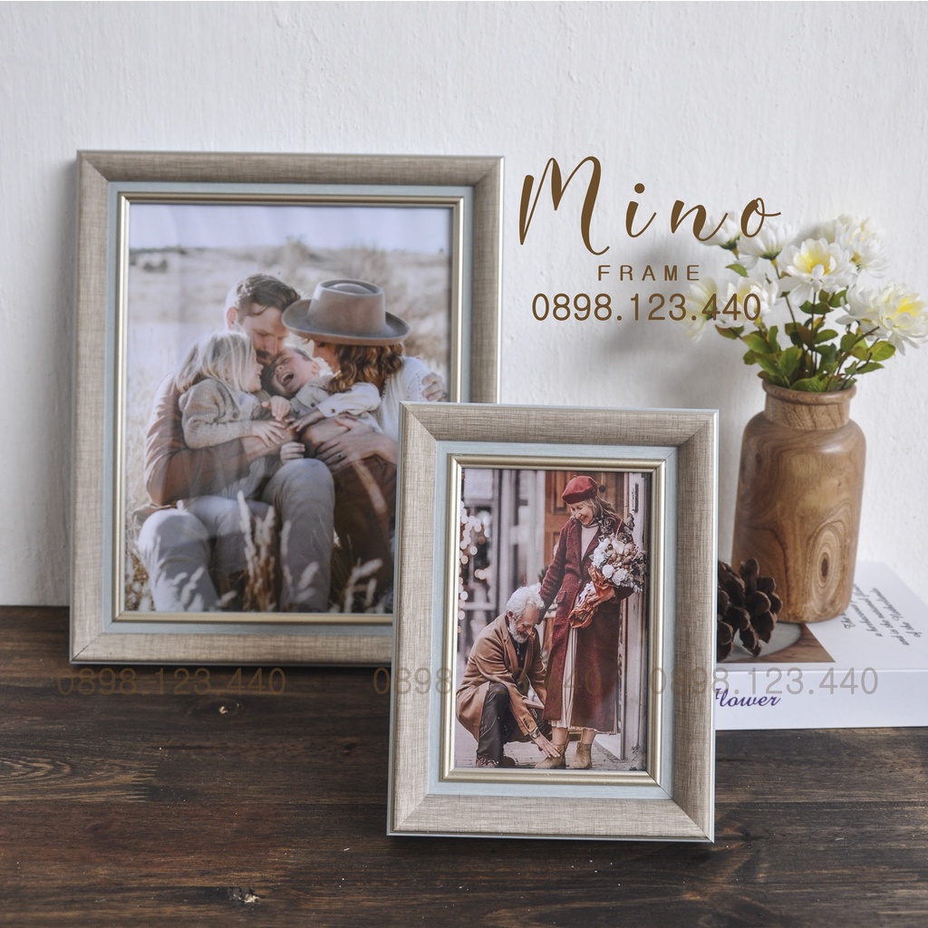 Khung Ảnh Gỗ Nhiều Kích Thước Trang Trí Phòng Khách, Phòng Ngủ Mino Frame