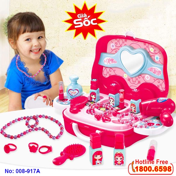 Đồ chơi túi xách trang điểm cho bé 008-933A