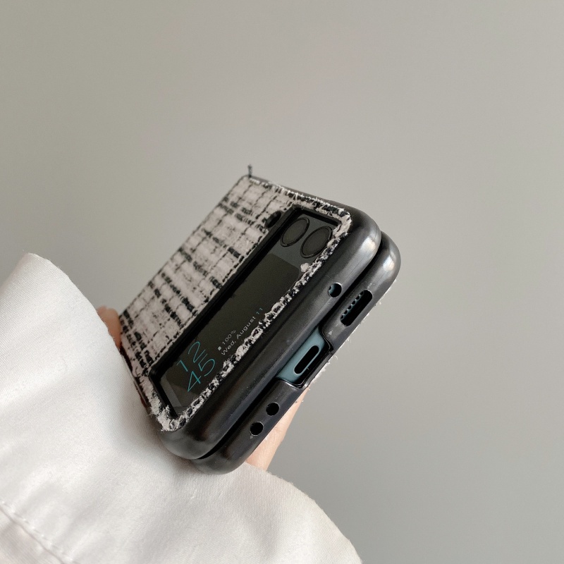 Ốp Điện Thoại Nắp Gập Bằng Vải In Hình Mickey Thời Trang Chống Rơi Cho Samsung Galaxy Z Flip 3 4