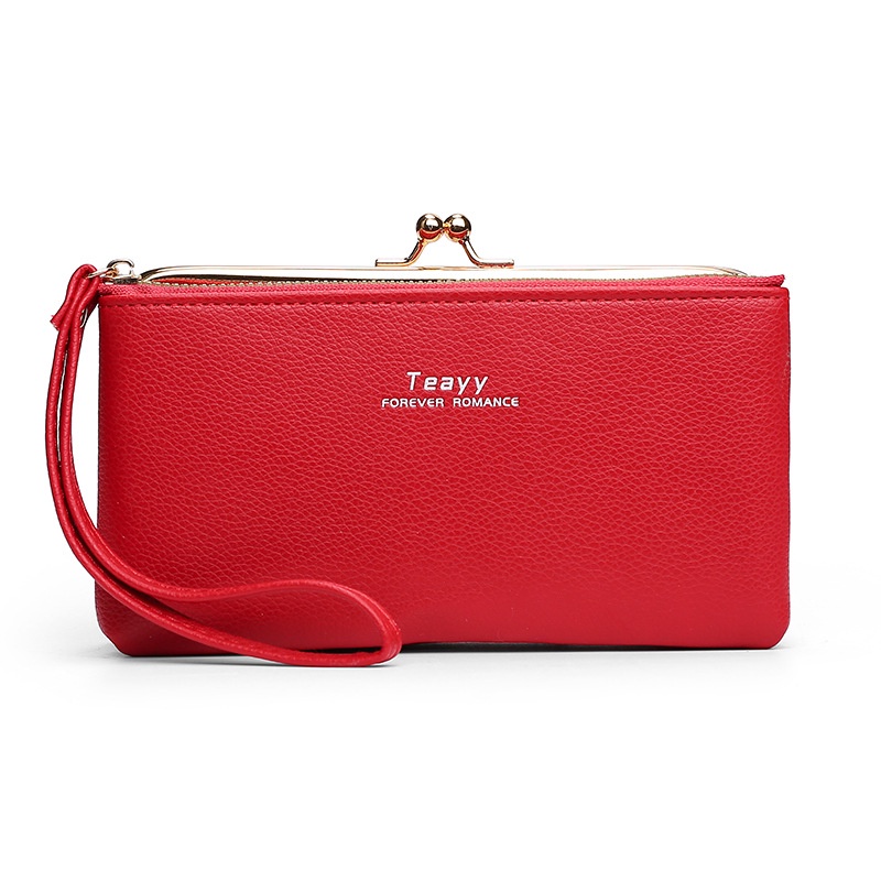 IELGY Ví Da Mềm Dáng Dài Phong Cách retro Thời Trang Cho Nữ