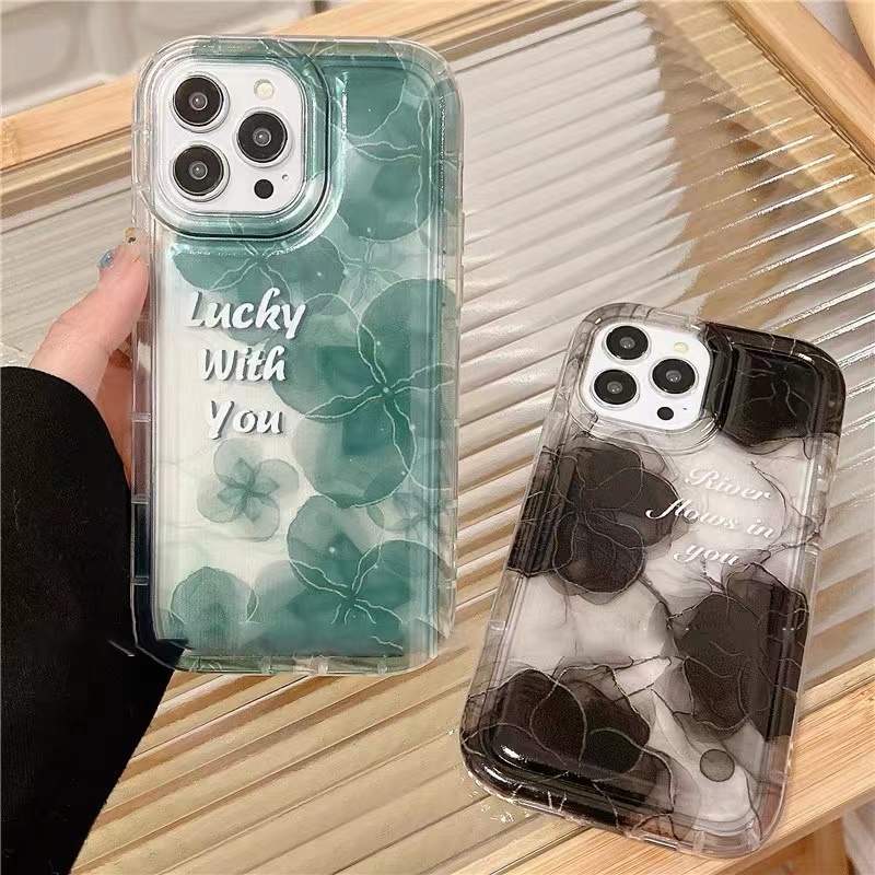 Ốp Điện Thoại TPU Dẻo Trong Suốt Họa Tiết Hoa Xinh Xắn Cho IPhone 14 13 12 11 Pro XS Max XR X 8 7 6S Plus