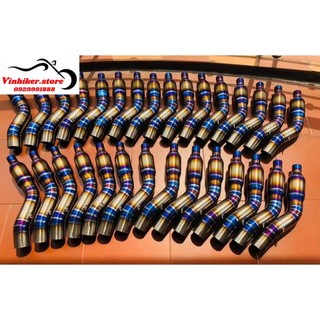 Cổ pô titan nối pô zin và bầu pô độ exciter 150 - 155vva - r15v3 - satria - raider fi - winner x/v1-cbr 150