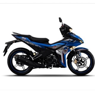 Tem trùm Exciter 155 xanh đen , tem trùm Exciter 155 xe đen xanh đẹp