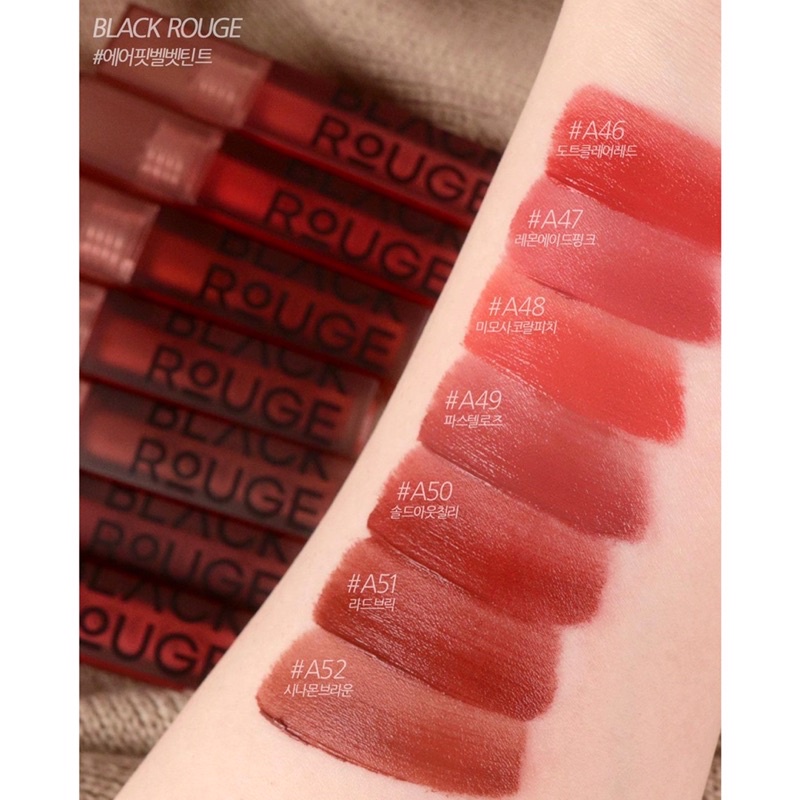 Son kem lì Black Rouge Air Fit Velvet Tint Ver9