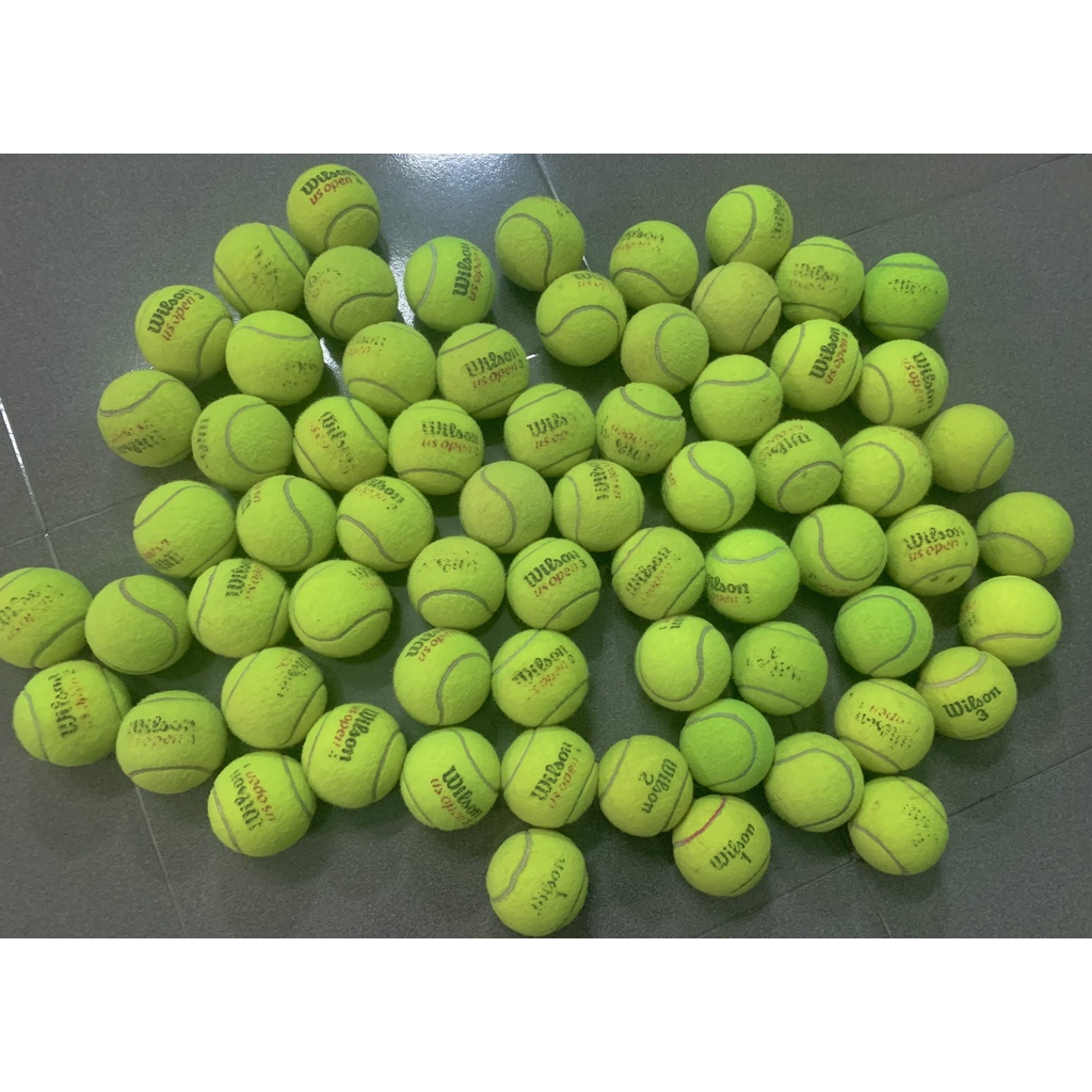 Banh Bóng Tennis Cũ Còn Đẹp, Cứng dùng để tập luyện