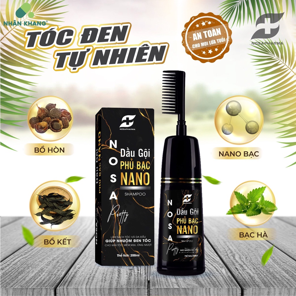 Dầu gội phủ bạc NANO NOSA