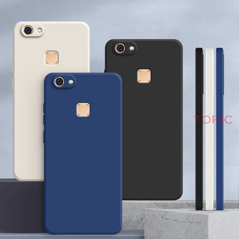 Ốp Điện Thoại Màu Trơn Cho Vivo V7 Vivo V7 Plus Y81 Y81i Y91C Y1S Y85 Y95 Y93 Y91 Y91i V11i YT