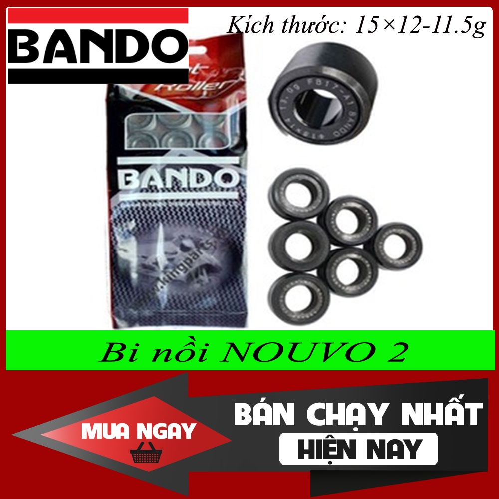 Bi nồi Bando dành cho xe Nouvo 2 (Mã số 15×12-11.5g)