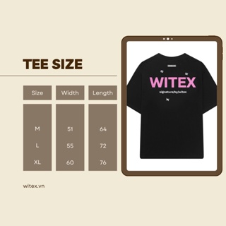 Áo thun WITEX signature / màu đen - chữ WITEX hồng in nổi #3