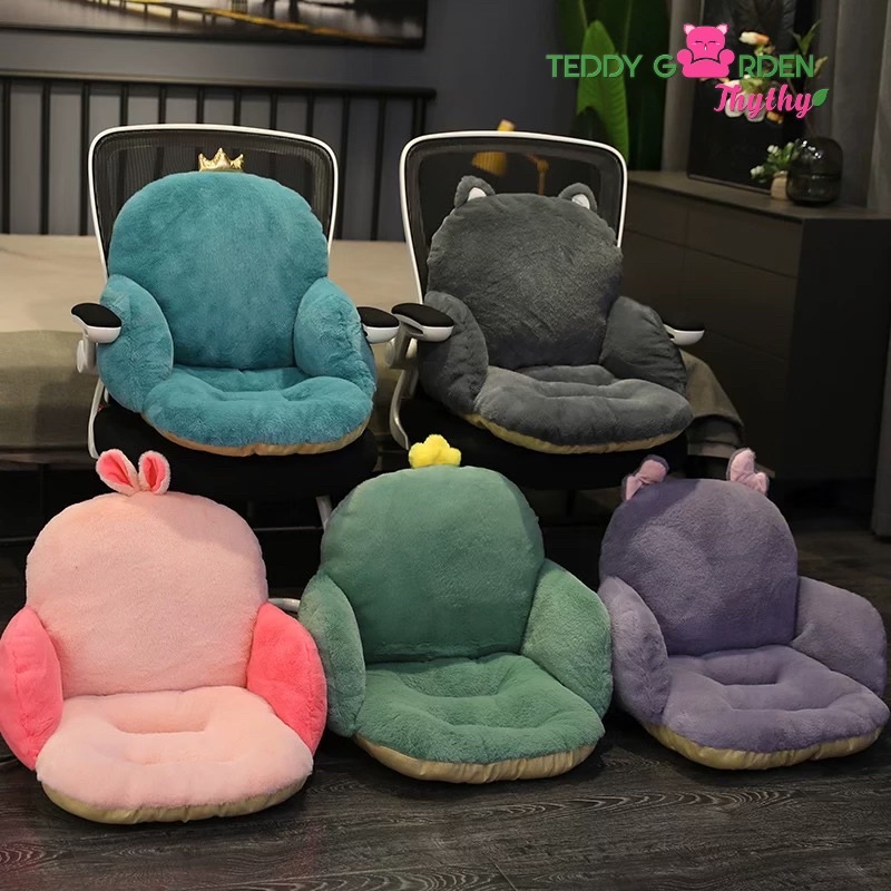 Nệm lót ngồi ghế xe oto văn phòng sofa gỗ Teddy Garden Thythy kích thước 40-45cm