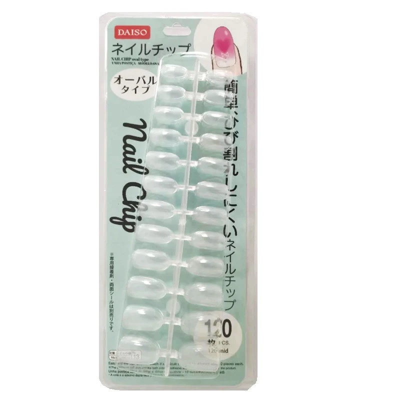 Daiso Japan Móng tay giả 5.8x0.4x18.4 cm (hộp) Nail Chip Oval Type
