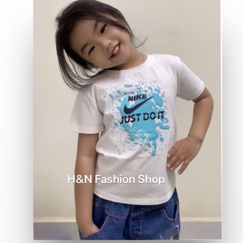 Áo Thun Thái Bé Gái Chất Cotton Dày Mịn Mát Thấm Hút Mồ Hồi