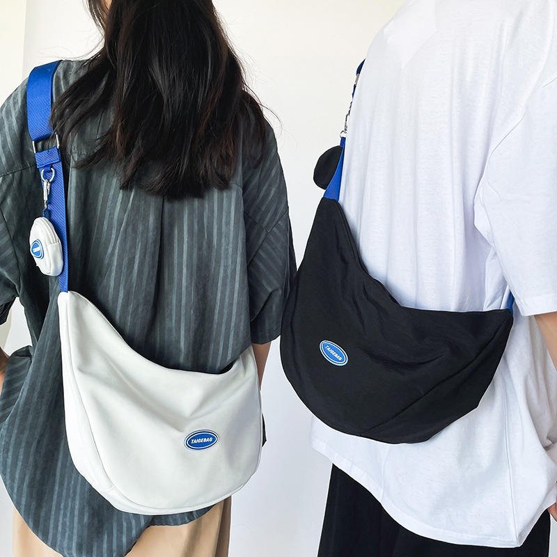 Túi Đeo Vai Bằng Vải canvas Thiết Kế Đơn Giản Phong Cách Nhật Bản Dành Cho Nữ