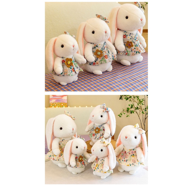 Thỏ Nhồi Bông Dễ Thương Dùng Làm Quà Tặng Cho Bé