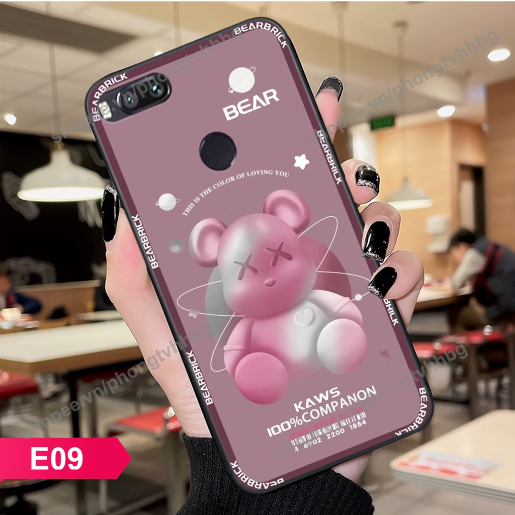 Ốp lưng Xiaomi Mi A1 / MI 5X BEARBRICK, KAWS nhiều mẫu chất cute mới nhất hot