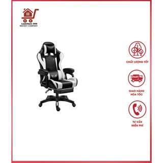 Ghế gaming da PU cao cấp tặng kèm gối massa, ngả lưng 155 độ, có gác chân, - Ghế chơi game giá rẻ