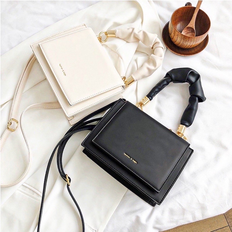 Túi Đeo Chéo Nữ Thời Trang Hàn Quốc đi chơi Giá Rẻ Dáng Vuông Quai Bèo