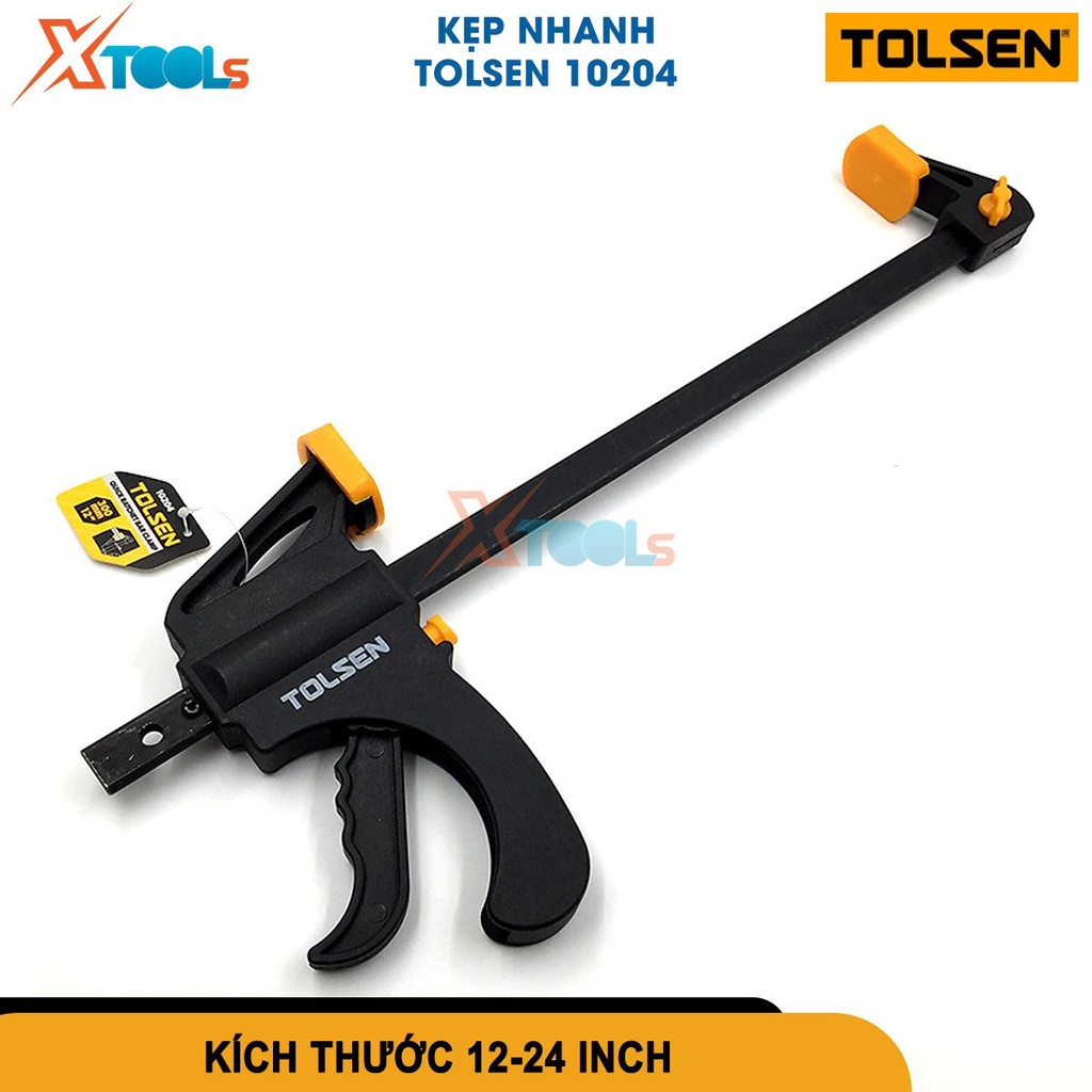 Thanh kẹp nhanh TOLSEN 12-24&quot; Kẹp nhanh chuyên dùng cho các công việc kẹp, giữ chắc vật liệu lực kẹp -CHÍNH HÃNG-XTOOLS