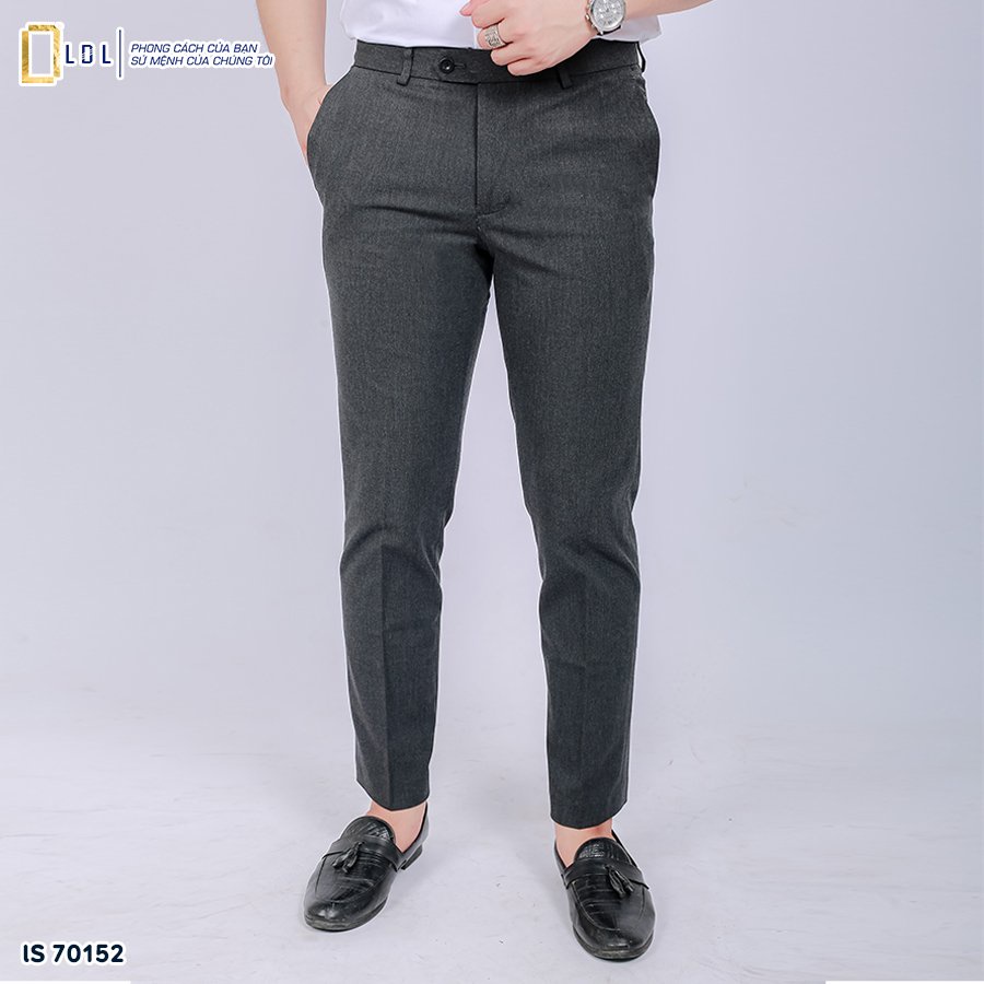 Quần Tây Nam Đẹp Cao Cấp LDL Màu Ghi ,Quần Âu Công Sở Ống Côn Kiểu Dáng Hàn Quốc Trẻ Trung Hiện đại