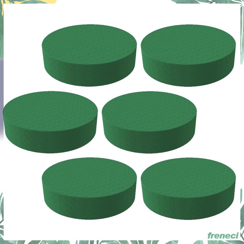 Set 6 Mút Xốp Cắm Hoa Khô / Ướt Màu Xanh Lá Dùng Trang Trí Hoa