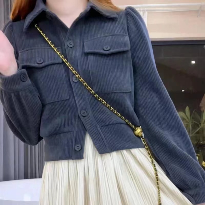 Áo Khoác Tay Dài Dáng Rộng Phong Cách Hàn Quốc Thời Trang Thu Đông Cho Nữ Mới