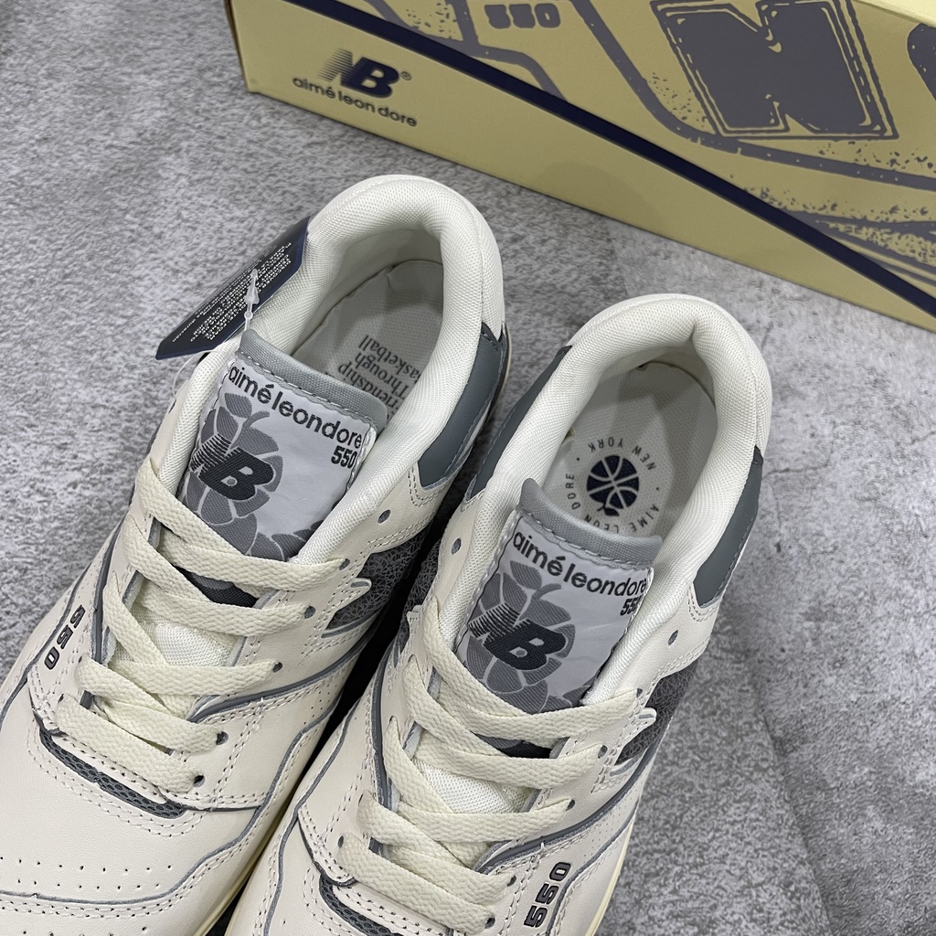 Giày Sneaker NB550 Xám Trắng, chất lượng cao