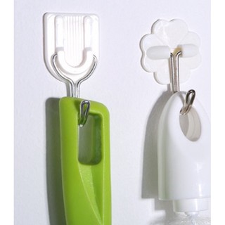 Móc Dán Tường Chịu Lực Nhựa Trắng Mini